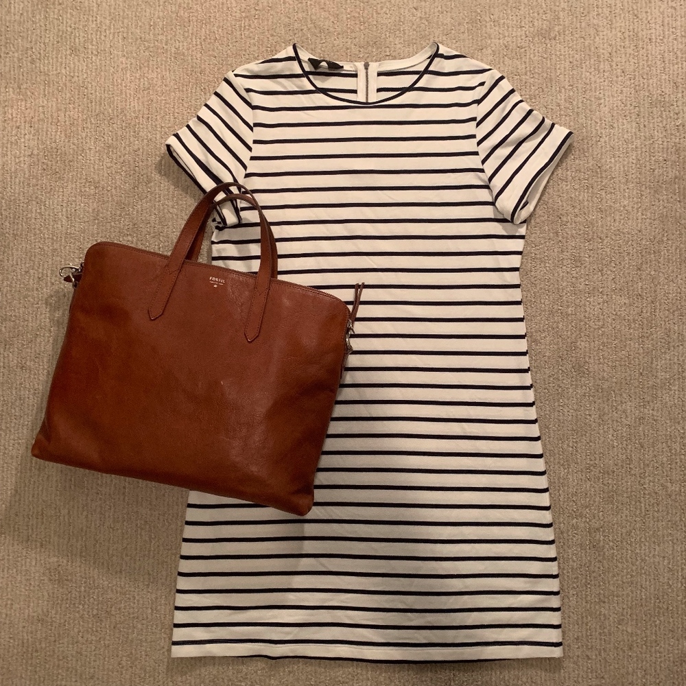 Brass Clothing Striped A-Line dress